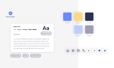 Style Guide — ShowOn app app color font styleguide typography ui design uidesign