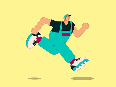 Character Design Running 2d adobe illustrator characterdesign illustration
