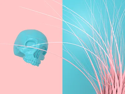 Mortem - Render #90 100days 3d abstract aesthetic arnold arnoldrender art c4d cinema 4d concept death design everyday michael rappaz neon pale palettes render