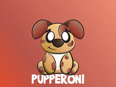 Pupperoni adobe illustrator animals creature cute design dog illustration pepperoni pup vector