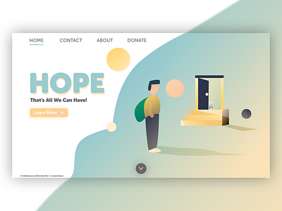 Web Design - Hope branding color danialnazemi design designs flat graphic graphic design graphics illustration illustrator design inspiration logo passion photoshop typography vector webdesign website xd design