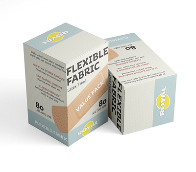 Flexible Fabric Packaging Design bandaid blue box clites design flexible fabric packagedesign packaging packaging design royal tan texture ucf