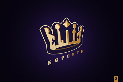 Elite Esports branding crown design elite esports graphic logo vector