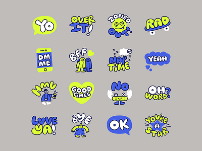 Snapchat Stickers bubbly icon illustration lettering snapchat sticker stickers stuff things