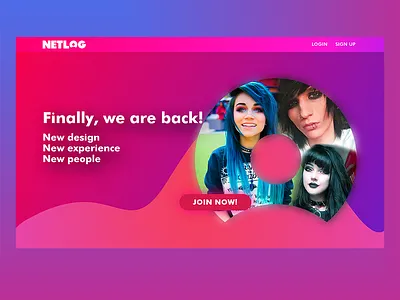 NETLOG // UI UX DESIGN 2020 adobe design studio ui ux vector website