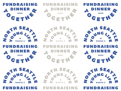YL Together badge design fundraising dinner seattle young life