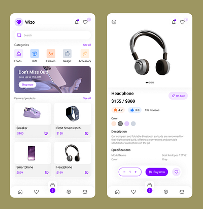 E-commerce Mobile App Design app branding design figma mobile ui ux