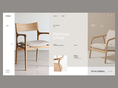 Chairs. design fashion typography ui ux web web design website