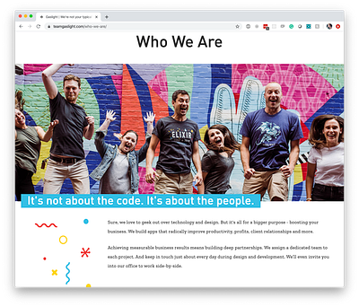 Who We Are brand redesign cincinnati design responsive design web design