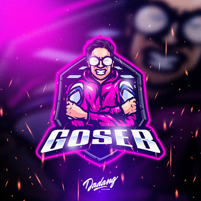 GOSEB ESPORTS LOGO art avatar branding character design esports logo fiverr game gaming illustration logo mascot mascot logo twitch vector youtube