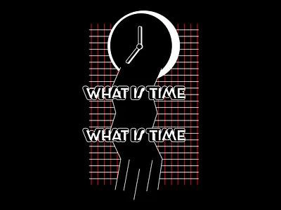 What is Time? clock cool dark design details flat illustration minimalistic pattern time vector weird