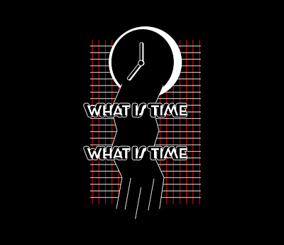 What is Time? clock cool dark design details flat illustration minimalistic pattern time vector weird