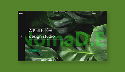 TROPICAL PARADISE-LANDING PAGE CONCEPT adobe xd adobexd adobexdui adobexduikit agency branding concept digital flat landing landingpage minimal nomad typography ui ui design uidesign uidesigner uidesigns web