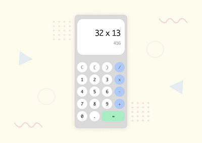 Daily UI #4- Retro Calculator dailyuichallenge ui