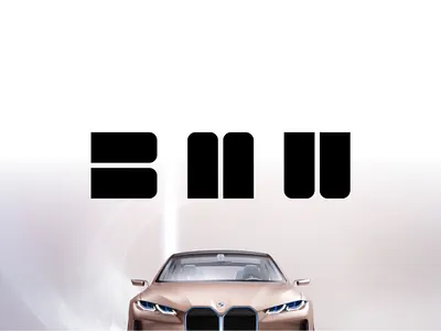 BMW - Logo automotive bmw branding car design flat graphic identity logo redesign