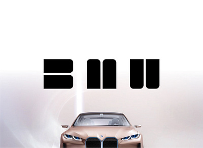 BMW - Logo automotive bmw branding car design flat graphic identity logo redesign