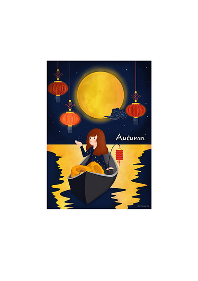 Autumn design graphic illustrator photoshop