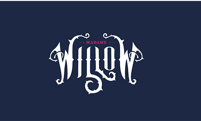 Madame Willow Logo branding logo magic thorns victorian