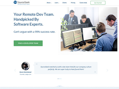 Website Redesign for Outsource Platform design interface landing ui website