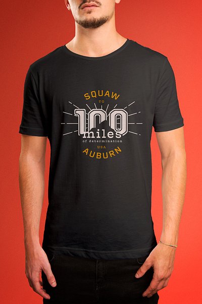 100 Miles to Auburn graphic tee graphicdesign shirt design tshirt art tshirtdesign typography