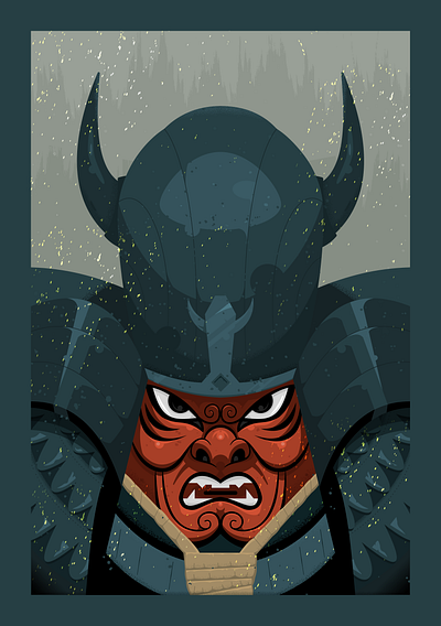 Samurai Mask illustration