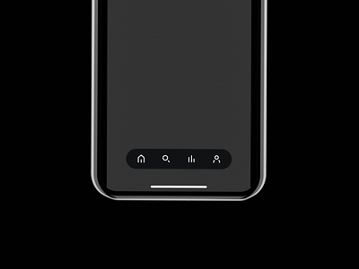 Floating Bottom Navigation clean concept dark ios iphone light minimal mobile navigation prototype tabbar ui ui design ux