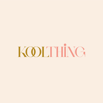 Kool Thing Logotype brand brand identity branding fashion fashion brand logo minimal serif font type typography