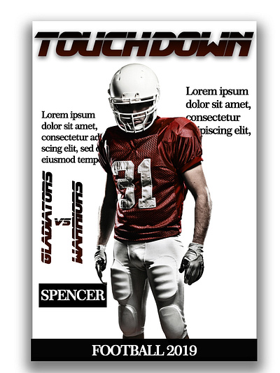 Magazine design magazine photoshop sport