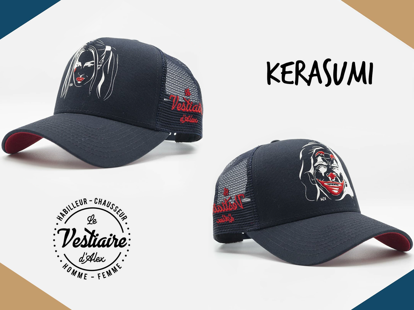 Example of Turning Harley Quinn and Joker into caps (part 2.)