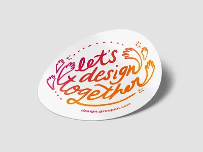 Let's design together! branding design figma groupon product stickers typography ux