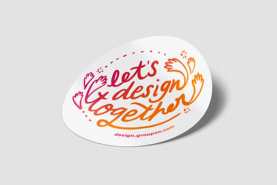 Let's design together! branding design figma groupon product stickers typography ux