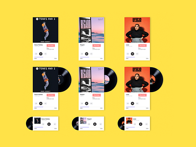 Responsive Music Player (WIP) design mockup music player ui uidesign