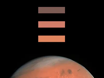 Nearing Mars graphicdesign vector