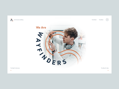 Staffing Services Homepage Concept art direction creative direction graphic design homepage homepage design user experience user interface web web design website concept website design