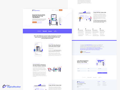 Your Digital Realtor adobe xd branding coding design illustration illustrator mobile responsive typography ui web webdesign website website design