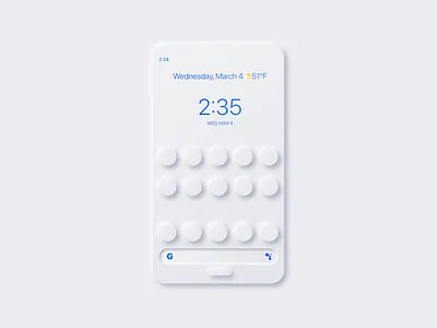 Neumorphism android minimal mobile neumorphic neumorphism pixel