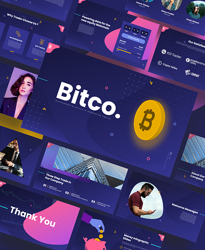 Bitco – Cryptocurrency Blokchain Powerpoint Template bank banking bit bitcoin business cash coin commerce concept crypto cryptography currency digital electronic ethereum exchange finance financial internet market