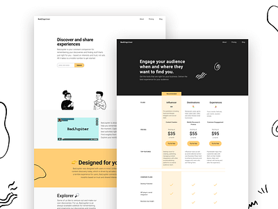 BadJupiter ui ux visual design