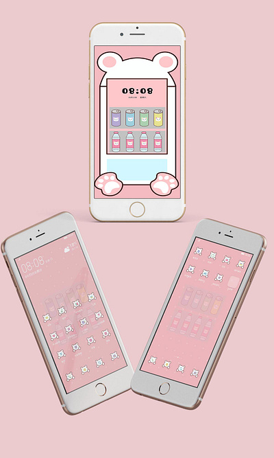 The bear vending machine icon logo 插图 设计