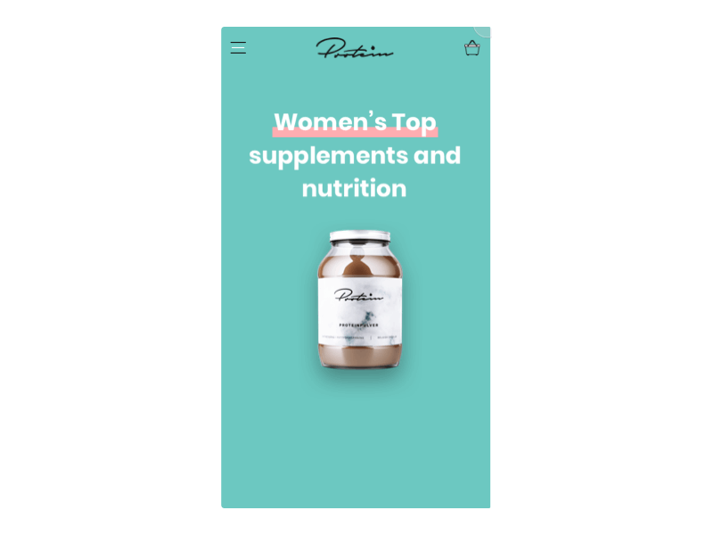 Protein & supplements LP Mobile affinity designer branding design illustration illustrator illustrator cc mobile mobile ui ui ux uxui vector web