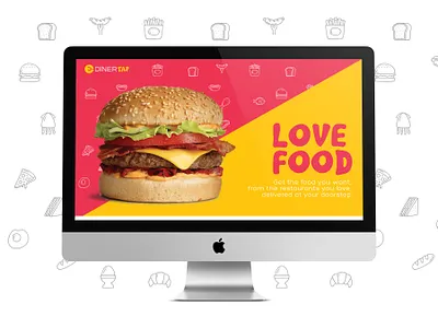 DinerTap Branding 02 app branding design icon minimal typography web