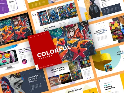 Clorful - Creative Business Presentation agency art artistic best powerpoint business colorfu company creative creative powerpoint full color graffiti painting portfolio powerpoint pptx presentation project services start up street art