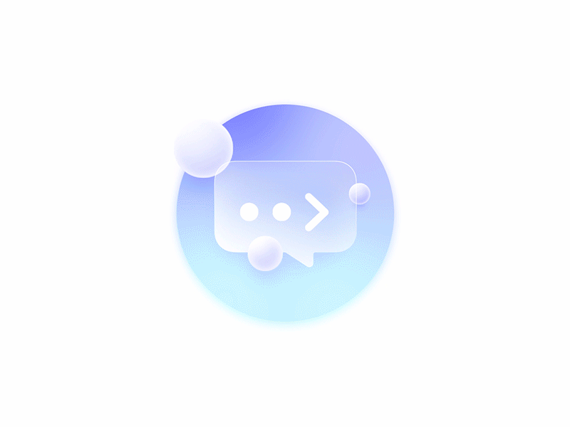 Magic icon animation 3d animation bubble c4d chat clean color creative gradient graphic icons iconset illustration magic motion ui