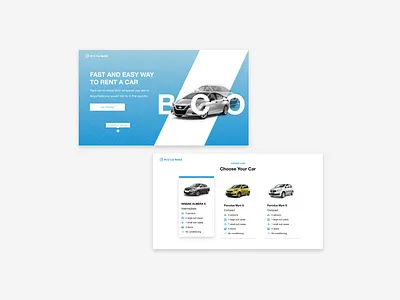 Car Rental branding website design