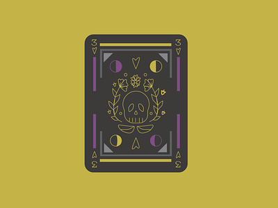 Skull Card Illustration