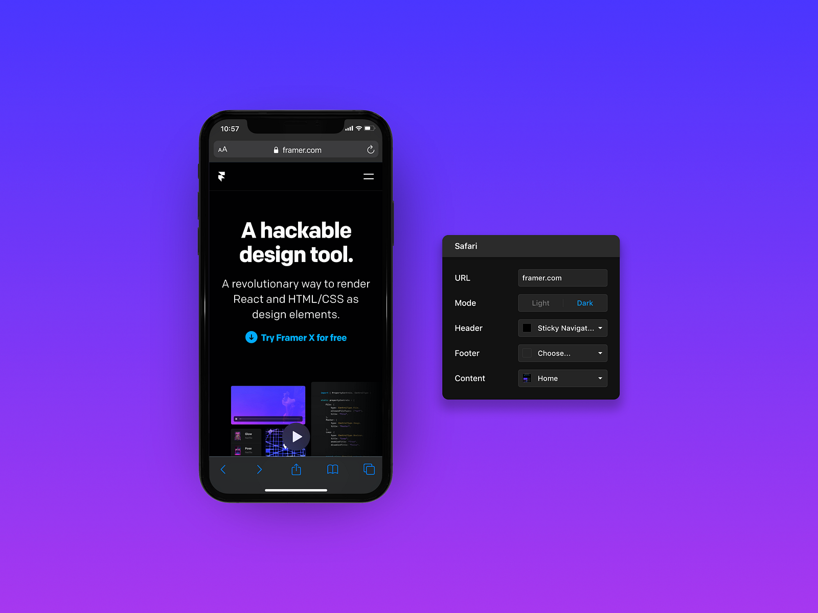 Framer Package: iOS Safari by Rocco Marinaccio on Dribbble