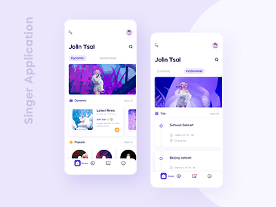 Singer App app branding design illustration minimal typography ux vector web