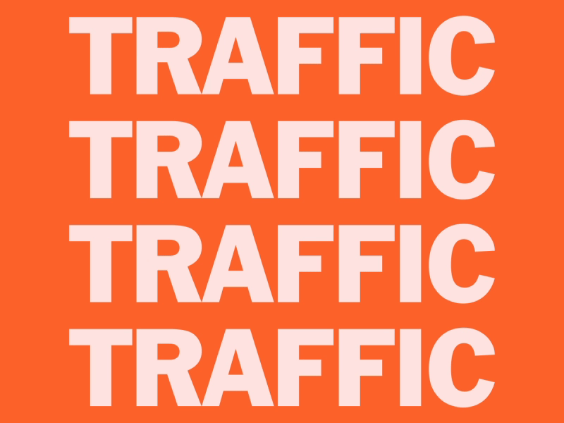 Traffic - Bumper to Bumper animation bumper city traffic cool cream gif kinetic type kinetic typography loop motion design motion designer motion graphics motiongraphics mumbai new york orange san francisco trendy type typography