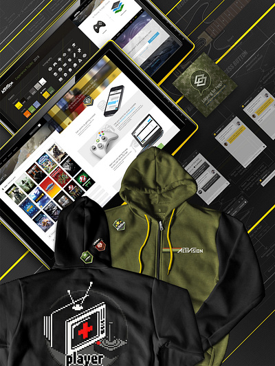 Activision Gamified Support activision apparel branding fashion gamification graphic illustration logo product design typography web design