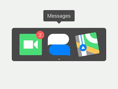 MacOS Icons apple blue bubble cupertino facetime icon macos map messages notification park product design ui